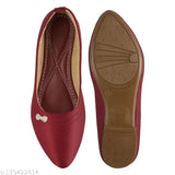 Solid HUNYZA Bellies Ballerinas casual sandals for women, Indian-made in various sizes (IND-3 to IND-8)