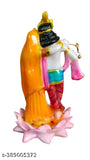 5 inch x 9 inch x 4 inch marble Krishna idol, decorative Pooja room accessory, North East placement for wealth and health