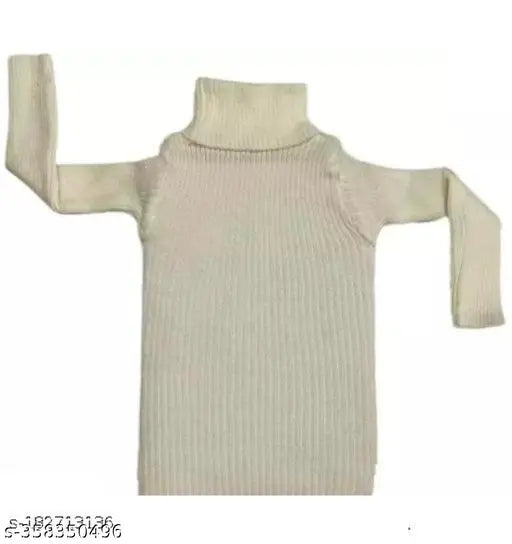 Woolen winter highneck skivis for kids - Pack of 3 in solid patterns for cold weather