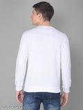 Printed polyester full sleeve mens tshirt, long sleeves with vibrant design on display