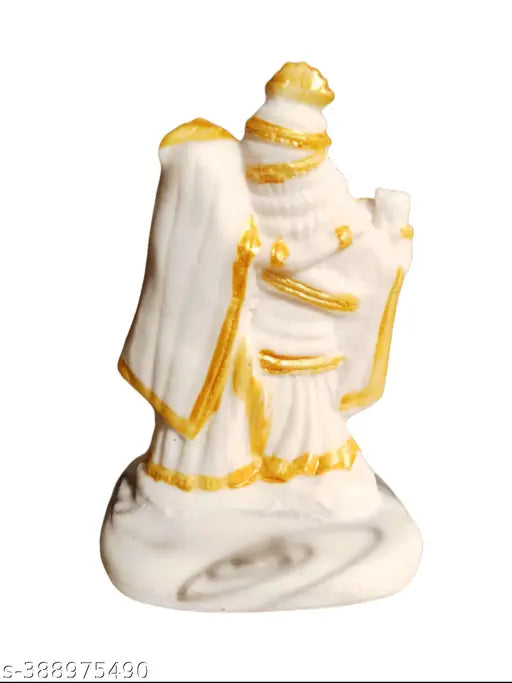 Radha Krishna Marble Statue, elegant home decor or office table piece, resin material, size H4INCx23INC L
