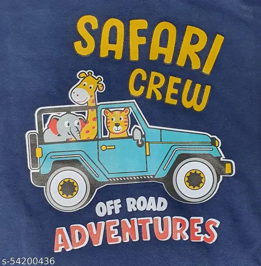 Navy Blue Polycotton Kids Hoodie Sweatshirt Pack - Winter wear for ages 4-11, printed pattern on long sleeves