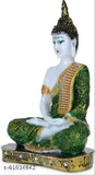 Goldiluxe Blessing Buddha idol, premium polyresin statue for home decor, 22cm height