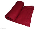 Warm & cozy Homiee solid polar fleece single bed blanket, lightweight & pack of 1 (400gm each). Ideal for home, hotels, or travel during mild winter