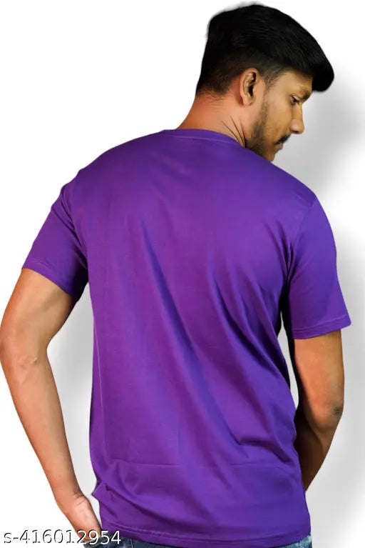 Black cotton regular fit men's t-shirt, printed design, short sleeves, lightweight and breathable, suitable for gym and casual wear, made in India (L: 42in chest/27in length, XL: 44in chest/28in length, XXL: 46in chest/28.5in length)