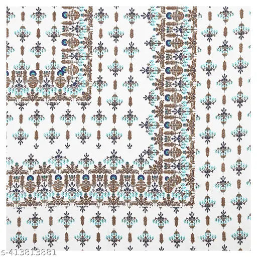 King Size Premium 100% Cotton Bedsheet with Jaipuri Print, 2 Pillow Covers - Stylish and breathable double bed sheet for a cozy summer bedroom upgrade (100x108)