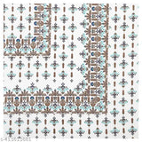 King Size Premium 100% Cotton Bedsheet with Jaipuri Print, 2 Pillow Covers - Stylish and breathable double bed sheet for a cozy summer bedroom upgrade (100x108)