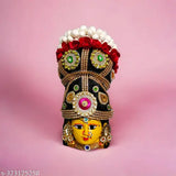 Marble Varamahalakshmi face, Indian God Idol for Vratha Pooja