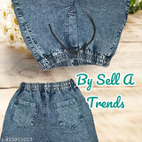 Black denim jogger cargo pant, dyed/washed, high-quality fashion by A Trends