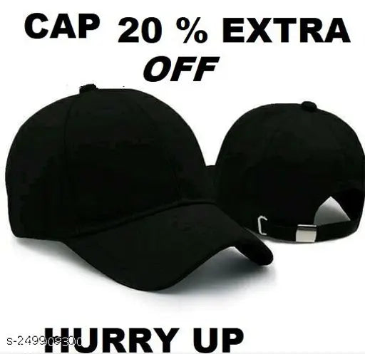 Stylish cotton baseball cap, solid color for boys and girls, trending modern design from India