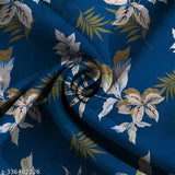Glace Cotton, double bed elastic fitted sheets & pillow covers (72x78in), botanical print, machine washable, India-made