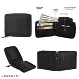 Classic World PU Leather Bi-fold Wallet - Solid, slim, and versatile, fits perfectly in various trousers with 2 compartments for money & cards, India origin