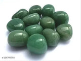 Green Swaragate Crystal Tumble Stones, Feng Shui Upratna for Wealth & Wisdom (Pack of 5)