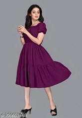 Rayon trendy woman kurta, short-sleeved solid style for versatile wear - PartyReady #WomenFashion #OfficeWear #PartyWear #CasualStyle India