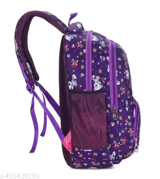 Canvas net waterproof backpack, large capacity, stylish trendy design for kids' fashionable travel