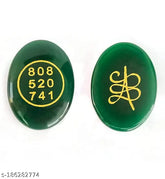 Crystal stone money switch word and zibu symbol, Ananya Agate green jade for prosperity pocket worry stones, Indian crystal accessory