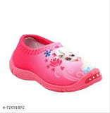 Pink Frozen printed synthetic slip-on shoes for girls (age 2-4), soft, washable, deodorized, perfect fit