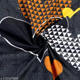 Coarse glace cotton queen size double bedsheet, soft white, made in India