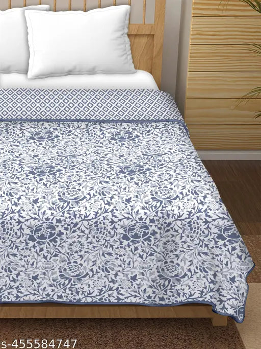 60x90" Soft Dohar Winter Comforter - Premium Indian-made single bed cover for cozy warmth