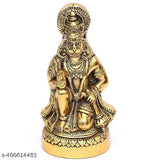 Multicolor brass Hanuman Ji statue, decorative showpiece for home decor gifts, 16cm tall