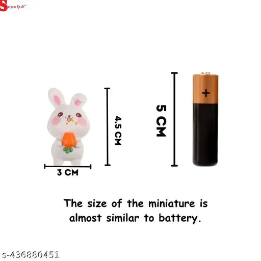 Multi-colored resin rabbit figurines, perfect for home decor, living room, or garden - Indian handicraft