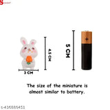 Multi-colored resin rabbit figurines, perfect for home decor, living room, or garden - Indian handicraft