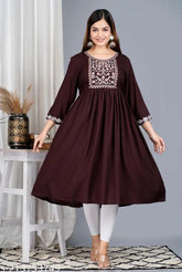 Rayon embroidered DN MODI blouse, three-quarter sleeves, Indian fashion on mannequin