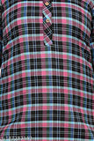 Woolen checked garam kurti for women and girls, three-quarter sleeves, winter stockings included