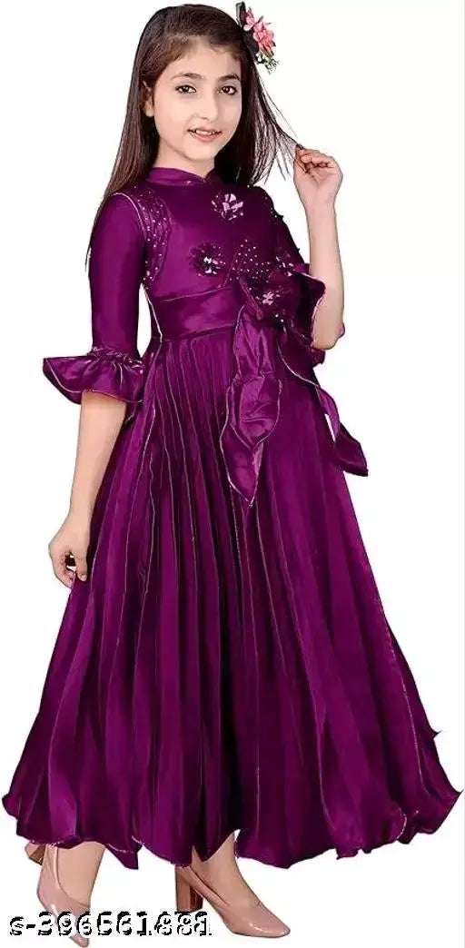 Silk blend embellished net frock for girls, 1-2, 3-4 years, Indian princess wear