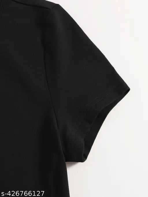 Cotton crop printed t-shirt for women, short sleeves with vibrant design, available in various sizes (XS - XXXL)