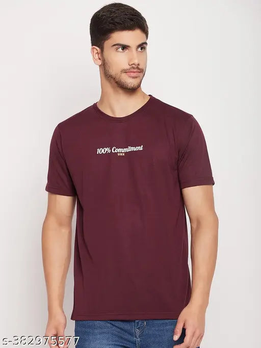 Cotton blend UBX men's pack of 3 printed round neck t-shirts, short sleeves, M-XXXL sizes