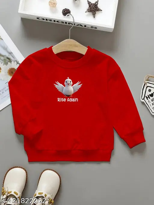 Polycotton Kids Sweater, Adorable Cute Dog Print, High-Quality Fleece, Perfect for Chilly Days, Available in Vibrant Colors, Designed for Ages 2-8 Years