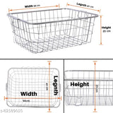 Stainless steel Limetro dish drainer basket (54x41x23cm), rust-free & durable kitchen utility
