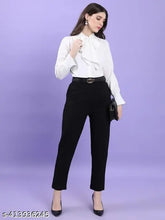 Black formal women's pants, suitable for office wear