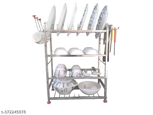Stainless Steel 24x18 Kitchen Rack Stand, large capacity for efficient organization in modern kitchens
