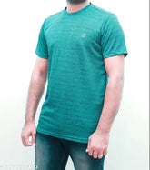 Men's cotton blend dry fit gym T-shirt, printed design, quickdry, 100% polyester, suitable for sports & activewear
