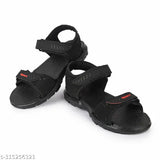 Black synthetic sandal for kids by XDOX, ideal for ages 5-11, featuring Velcro fastening. Comfortable casual footwear for boys and girls." (97 characters)
