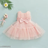 Sleeveless net frock for girls, pretty and elegant design, made in India