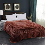 Evolife premium acrylic embossed mink-style single bed blanket, soft, plush, winter-ready (58X87 in)