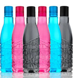 Multi-color Ladylove fridge water bottle combo set (6 pieces), BIS/ISI certified, leak proof plastic bottles for home storage