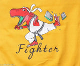 Polycotton printed round neck kids sweatshirt, self-design pattern, warm winter wear, size 2-3 years