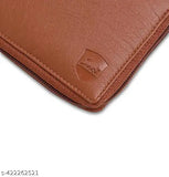 Stylish faux leather men's wallet, solid net design, 2 compartments, free size (10x12cm), made in India