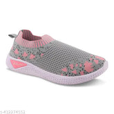 Printed knitted PVC belly shoes for ladies, vibrant design, India origin