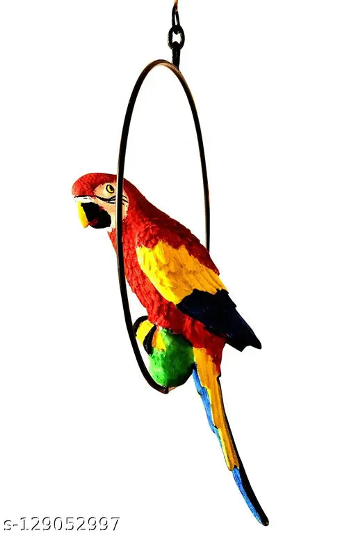 Poly resin bird showpiece - Once again Parrot for garden decor, elegant home or office décor