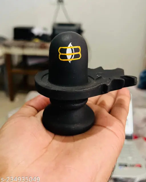 Resin Shivling Idol for Hindu Puja, Adi Yogi Shiva statue from India