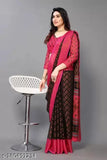 Multicolor chiffon Brasso saree with unstitched running blouse, Indian ethnic wear in latest trends