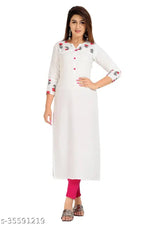 Elegant rayon printed straight kurta, knee-length style for women & girls in XXL (Bust 44in, Size Length 46in). High-quality, machine washable