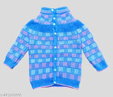 Blue kids' sweater set (0-12 months), suitable for both boys and girls from India