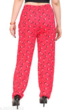 Cotton printed nightwear loungewear set for women & girls, featuring maxi-length lower pyjamas in diverse designs. Comfortable and soft fabric, perfect for relaxation and sleep." (124 characters)