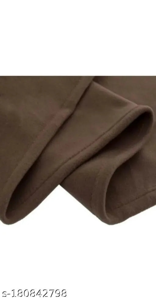 Solid fleece AC blanket, 220 thread count, ideal for cool rooms, single size in natural color